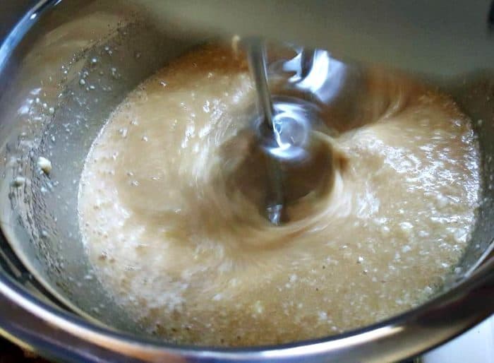 pecan pie batter in bowl