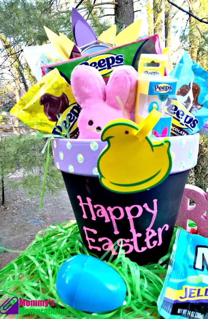 peeps easter pot basket