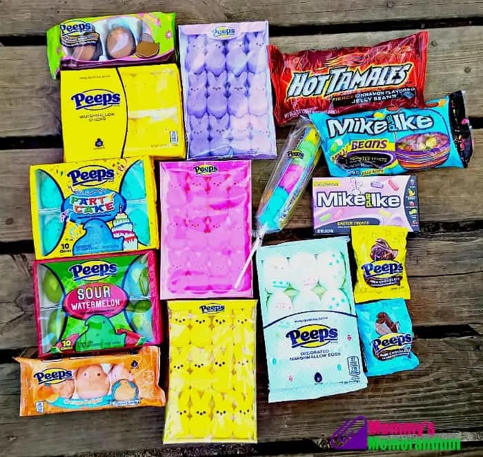 assortment of peeps candy