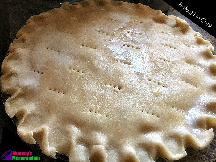 perfect pie crust before baking