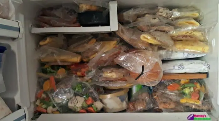 personal trainer food in freezer