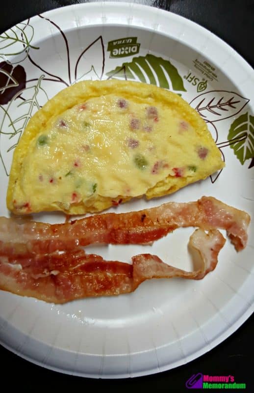 personal trainer food omelette with bacon