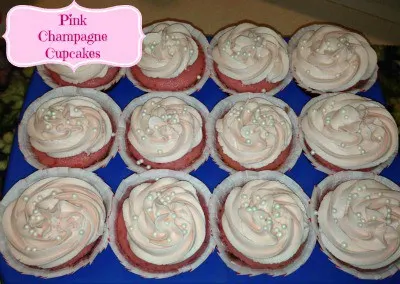 pink champagne cupcakes recipe