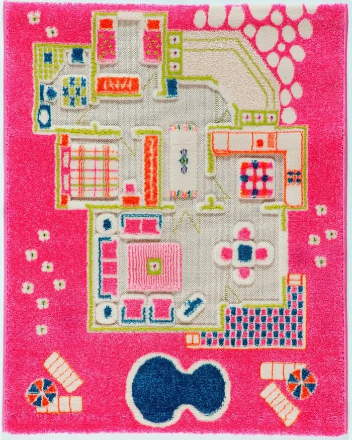 ivi playhouse pink rug