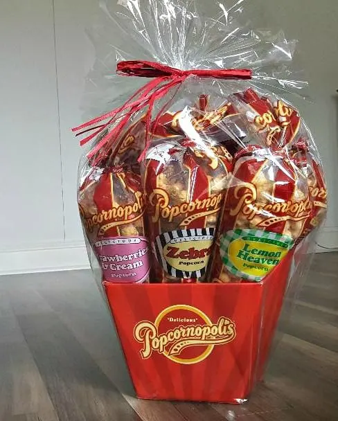 popcornopolis 7 cone gift basket