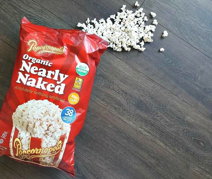 popcornopolis nearly naked popcorn bag opened showing popcorn