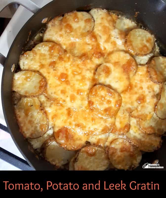 Tomato Potato and Leek Gratin Recipe • Mommy's Memorandum