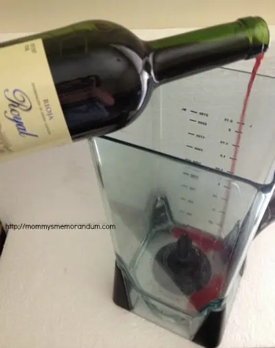 pour one bottle of wine