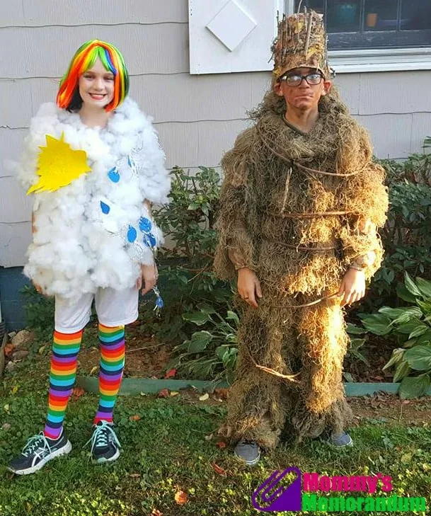 rainbow-and-groot-costume