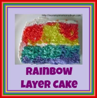 rainbow layer cake #recipe