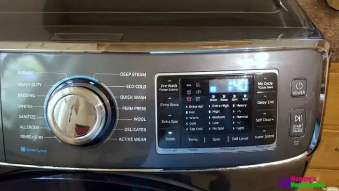 samsung addwash display