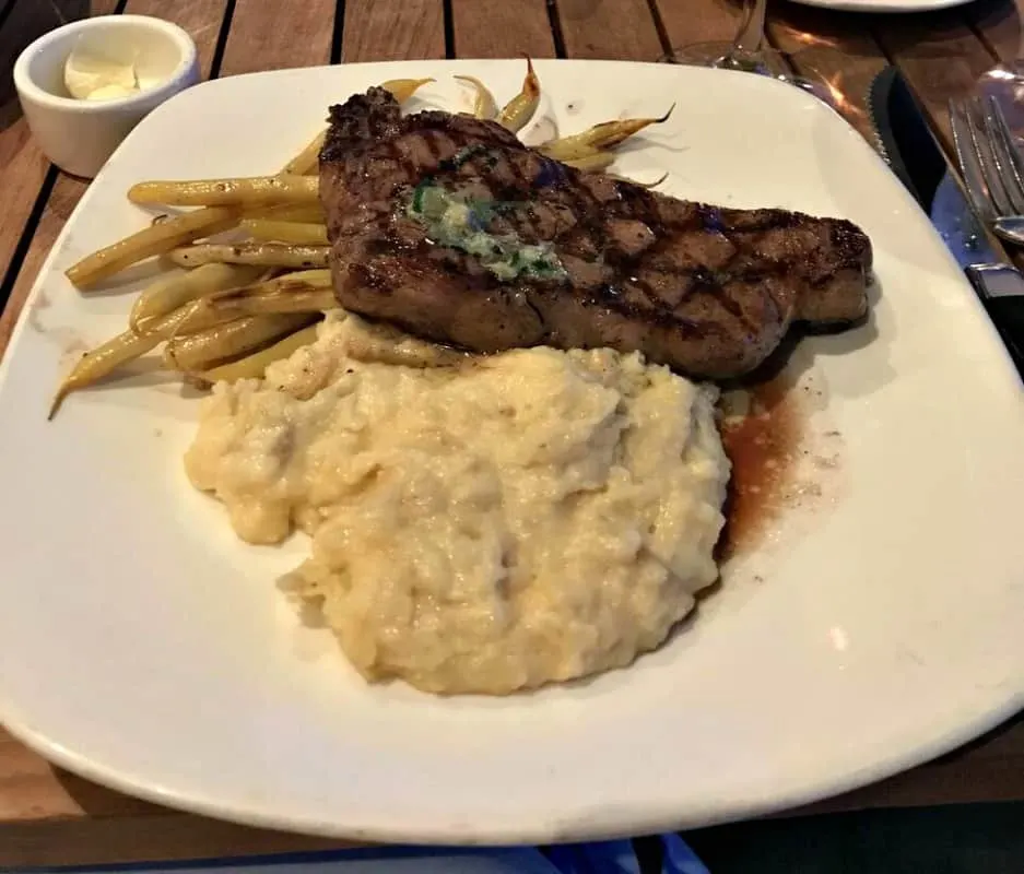 santa cruz dream inn steak with mashed potatoes