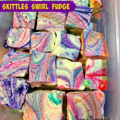 Skittles Rainbow Fudge is a quick and easy treat that will be the hit of your next get together or dessert. This fun dessert is colorful and filled with fun Skittles candies! A delicious fudge!
