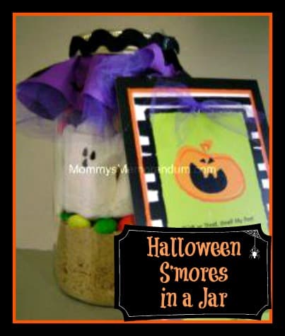 Halloween S'mores in a Jar #Halloween #Spooktacular