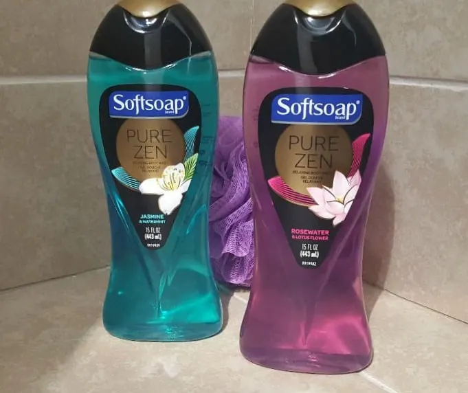 softsoap pure zen body wash