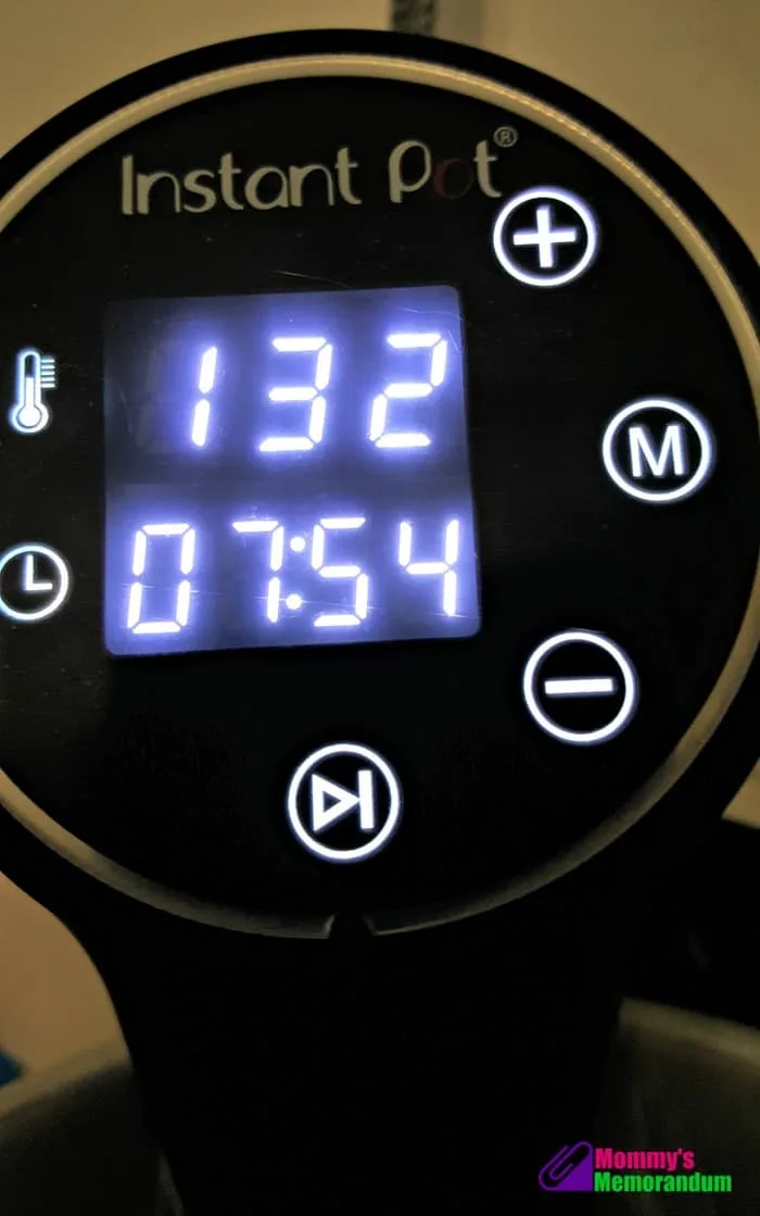 sous vide instant pot up close