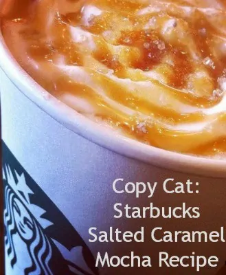 starbucks salted caramel mocha copy cat recipe #WerthersCaramel #Caramel