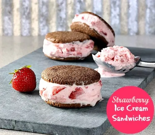strawberry ice cream sandwiches Recipe