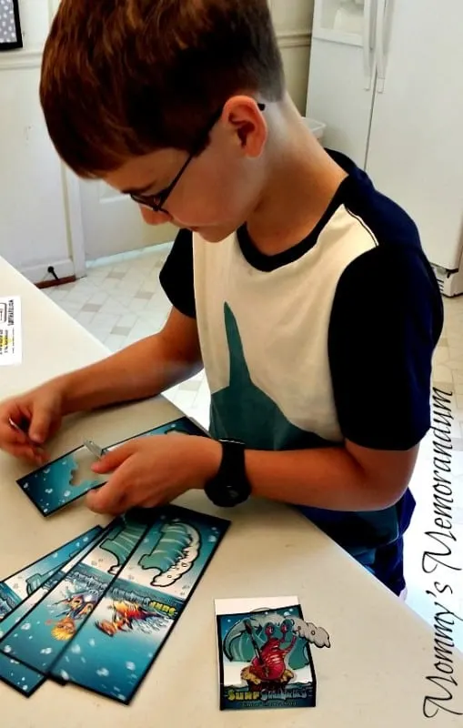 surf sharks pop up cards