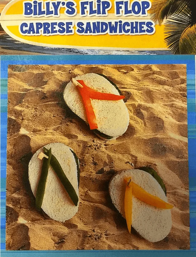 Teen Beach 2 Billy's Flip Flop Caprese Sandwiches