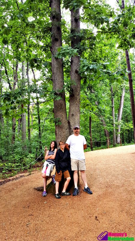 the trail to Thomas Jefferson's Monticello
