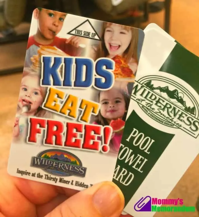 wilderness at the smokies kids eat free