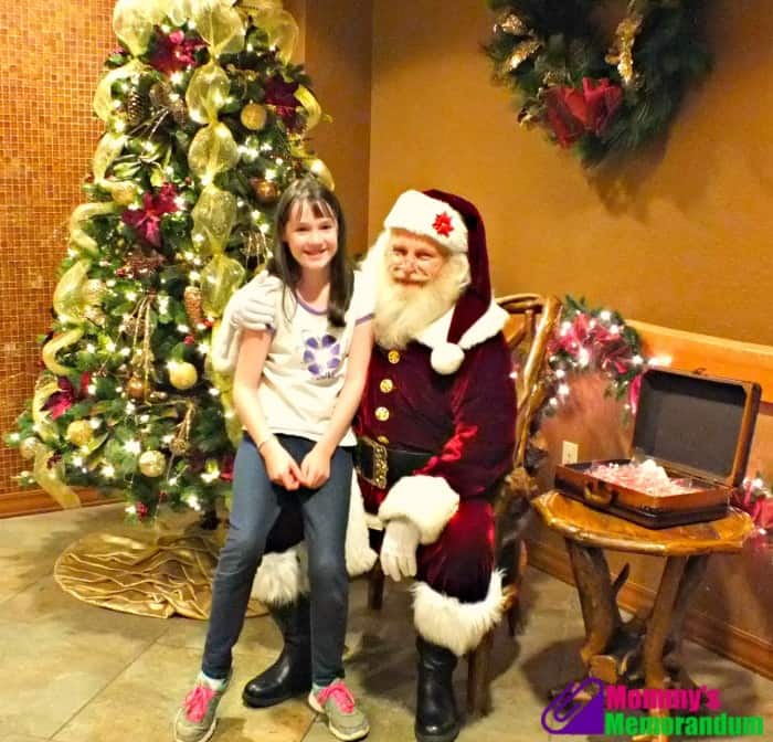 wilderness at the smokies santa with miss m