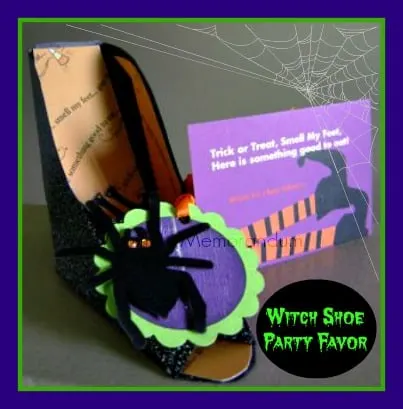 Witch Shoe #DIY #Halloween #Favors #Craft