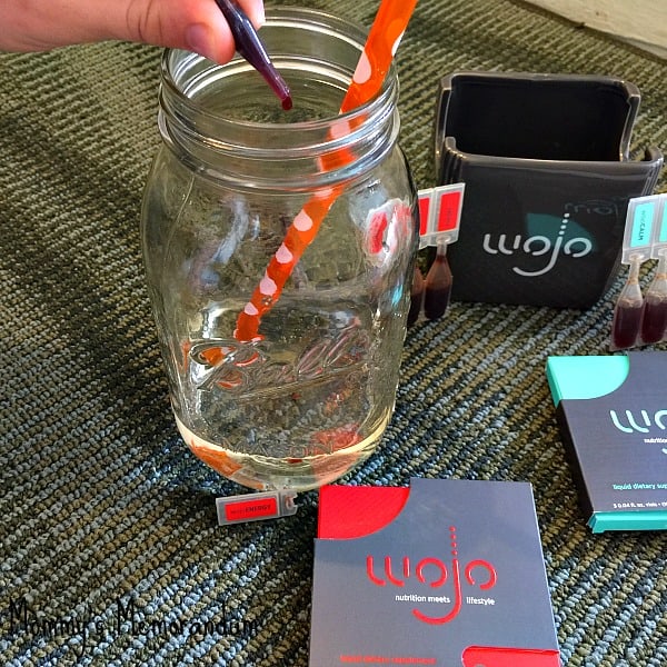 wojo being added to water